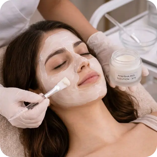 At-home peel 
 session